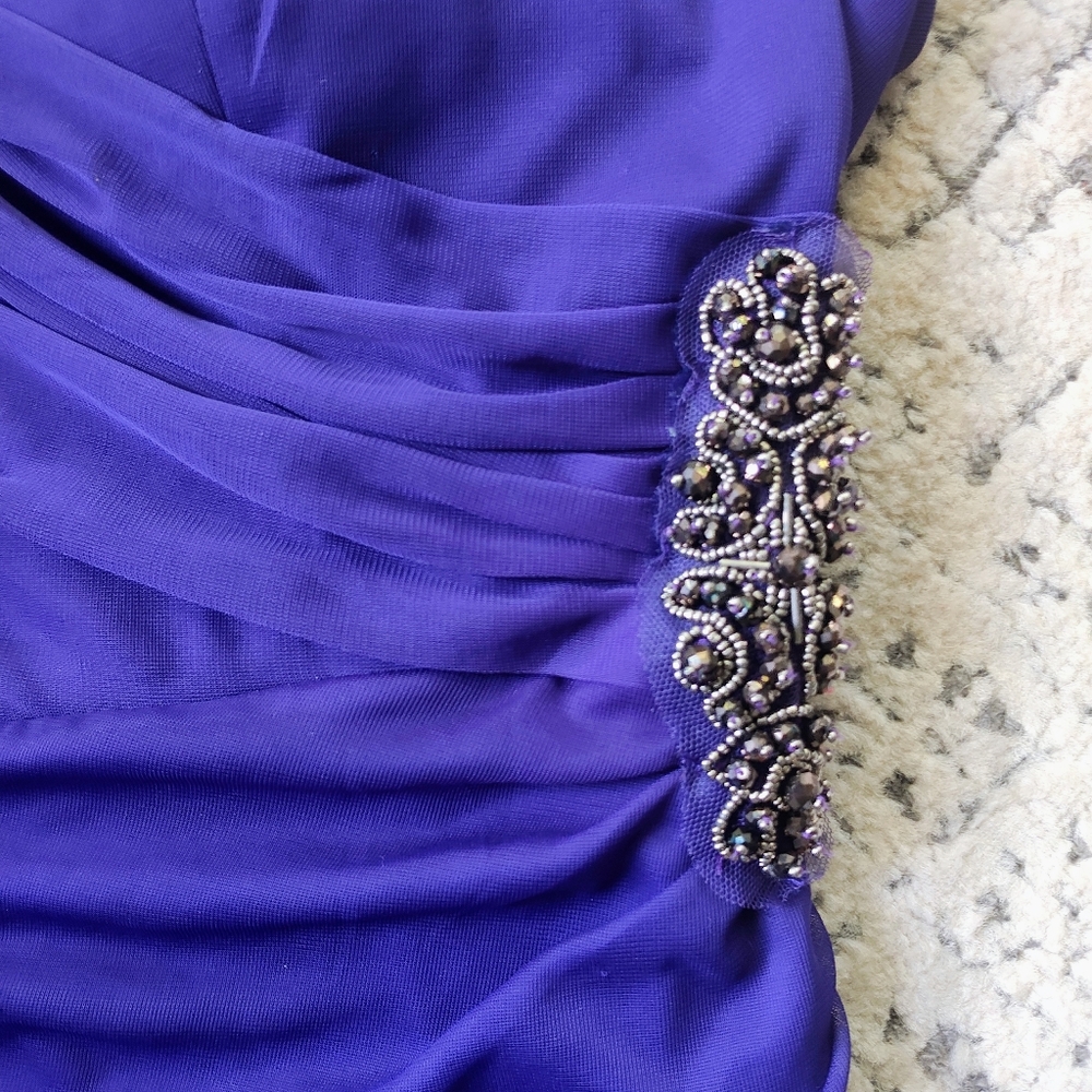 Onyx Nite Size 14 Purple Evening Gown - Picture 9 of 9